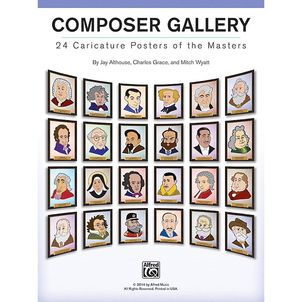 Alfred Composer Gallery 24 Caricature Posters Of The Masters EBay