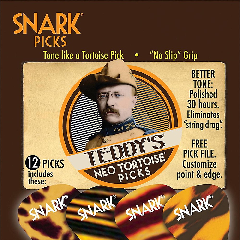 Snark 78NT Teddy/'s Neo Tortoise Guitar Picks .76 mm 12