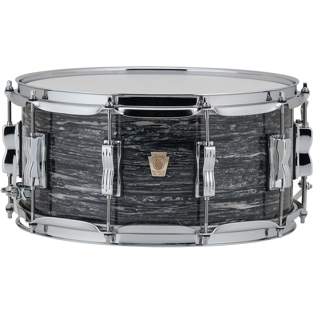Ludwig Classic Maple Snare Drum 14 x 6.5 in. Vintage Black Oyster Pearl