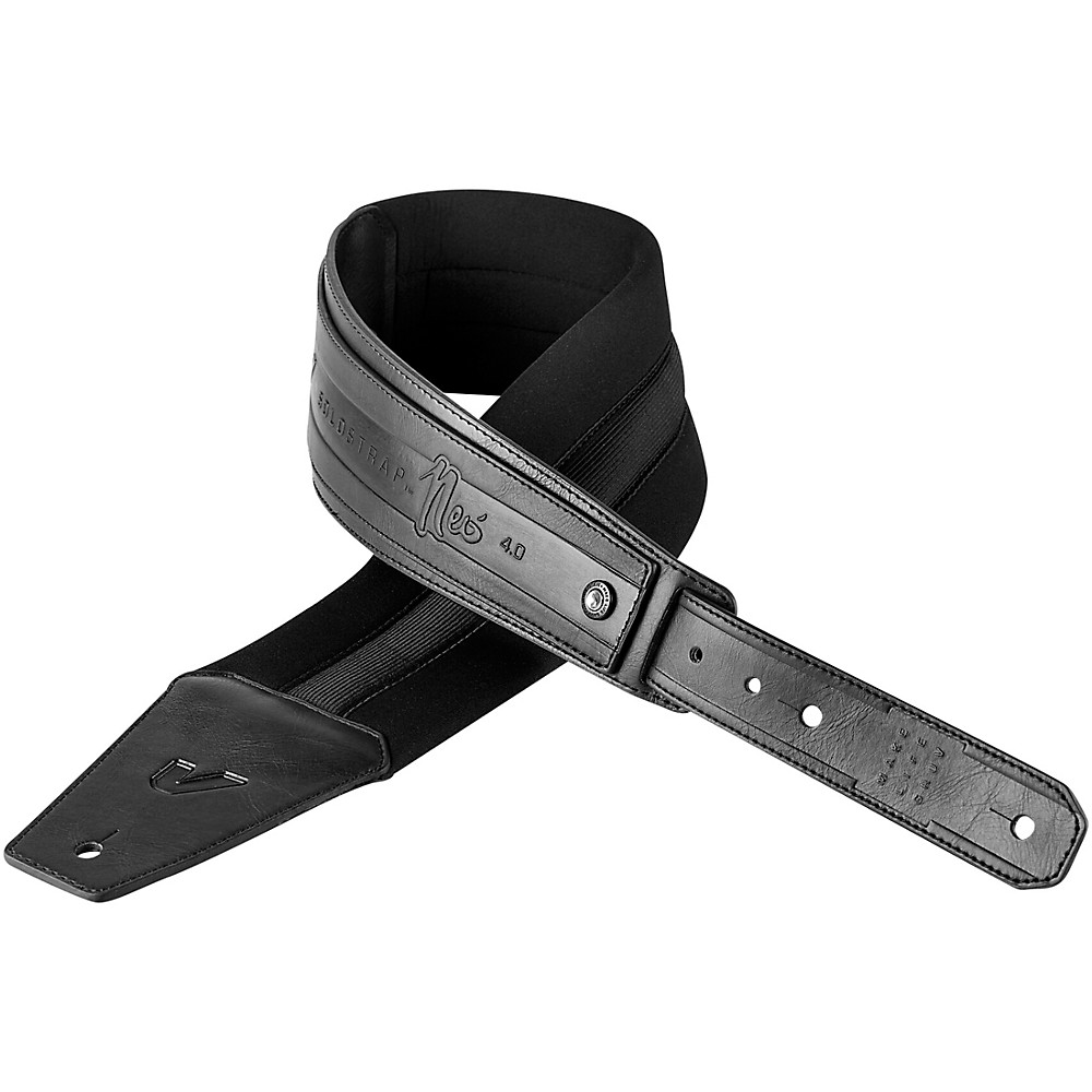 Gruv Gear Solostrap Neo 4 In Wide Guitar Strap Black 4 In