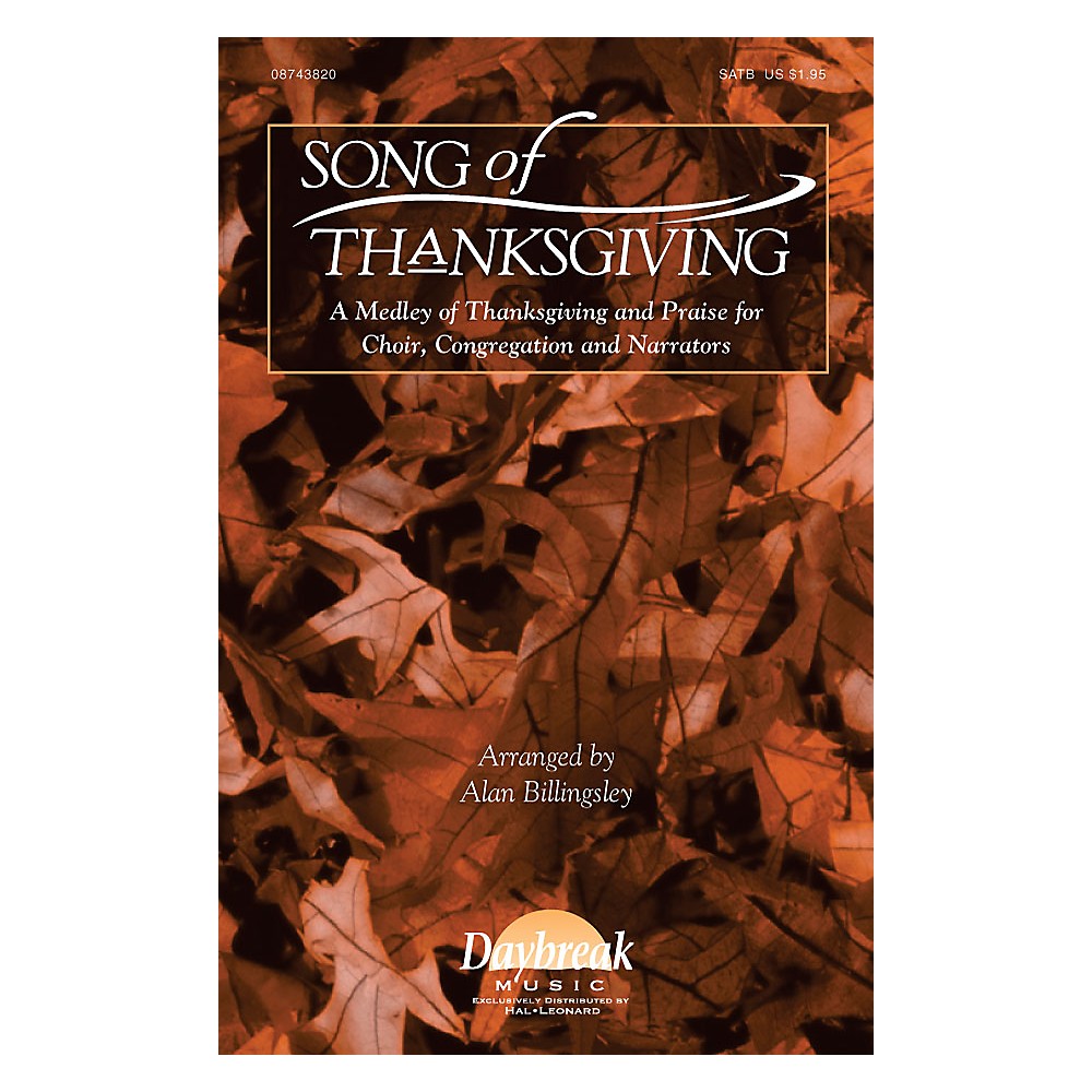 Hal Leonard Song of Thanksgiving Combo Parts Arranged by ...