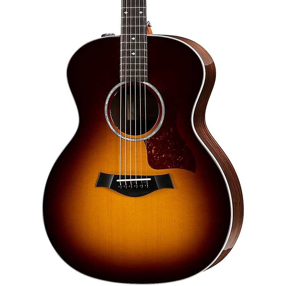 Taylor 214e Deluxe Grand Auditorium Acoustic-Electric Guitar Tobacco ...