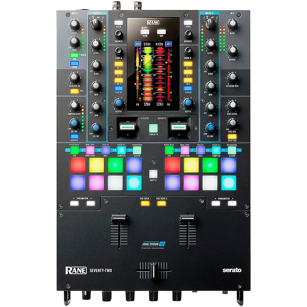 Rane DJ Package with TWELVE Motorized Controller and 2 SEVENTYTWO