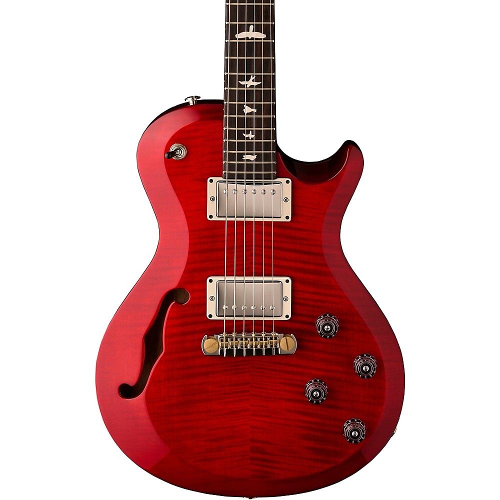 PRS S2 Singlecut SemiHollow Electric Guitar Scarlet Red 825362916222