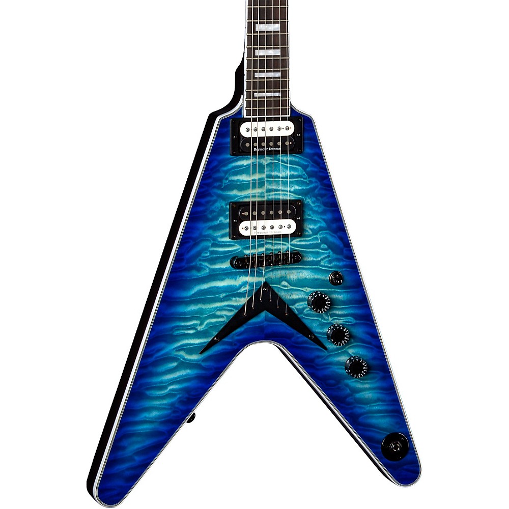 Dean V Select Quilt Top Electric Guitar Ocean Burst eBay