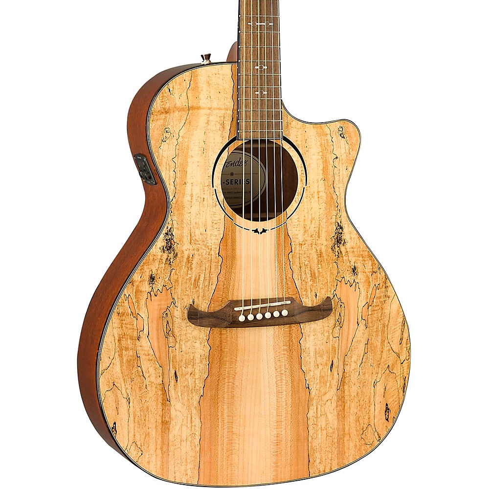 Fender FA345CE Spalted Maple Auditorium AcousticElectric Guitar