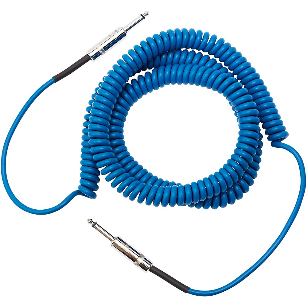 D'Addario Planet Waves Coiled Instrument Cable 30 ft. Blue | eBay