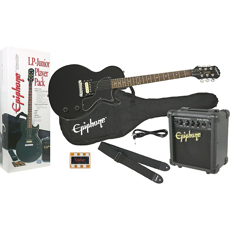 epiphone les paul electric guitar player pack