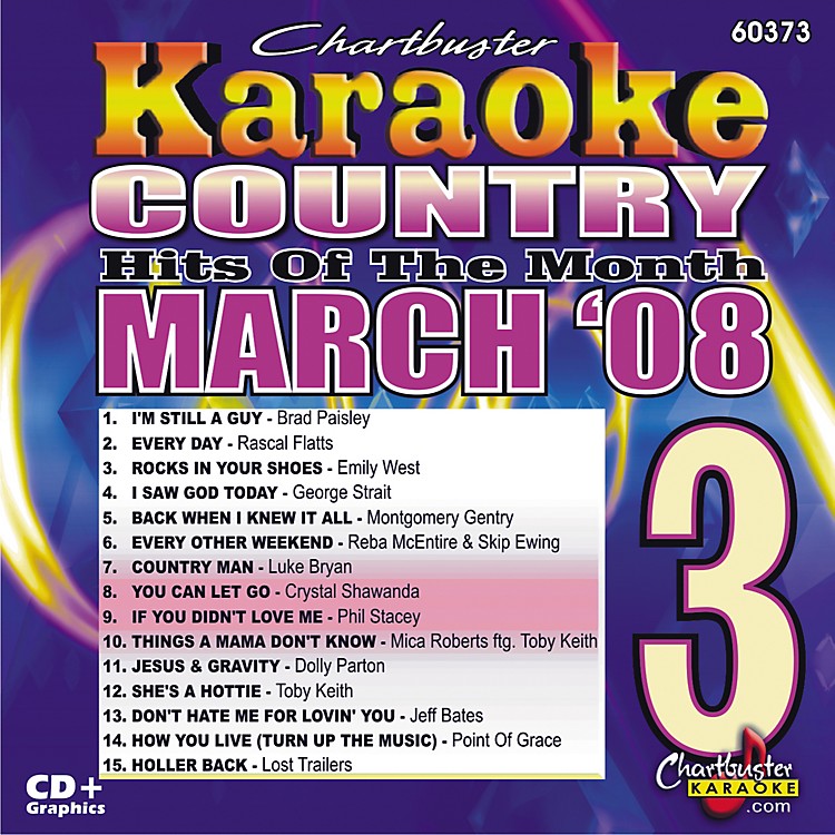 Chartbuster Karaoke March 08 Country Hits Karaoke CD+G | Music123