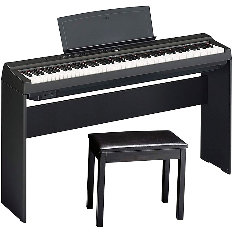 Yamaha P125BLB Digital Piano With Wooden Stand And Bench