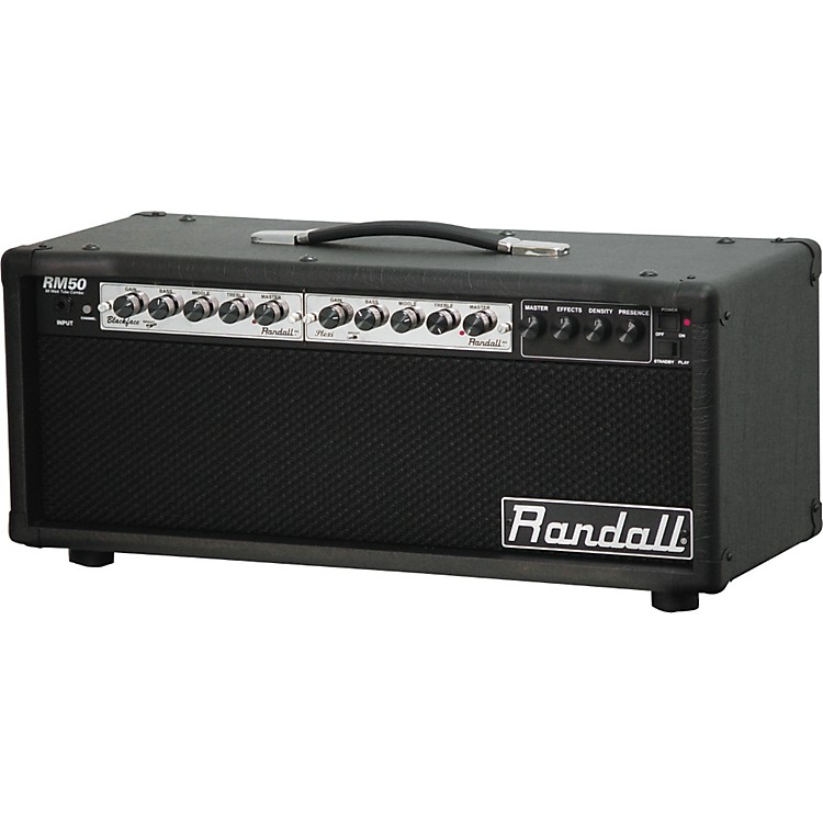 Randall RM50HB2 50-Watt Modular Tube Amp Head with Blackface and Plexi