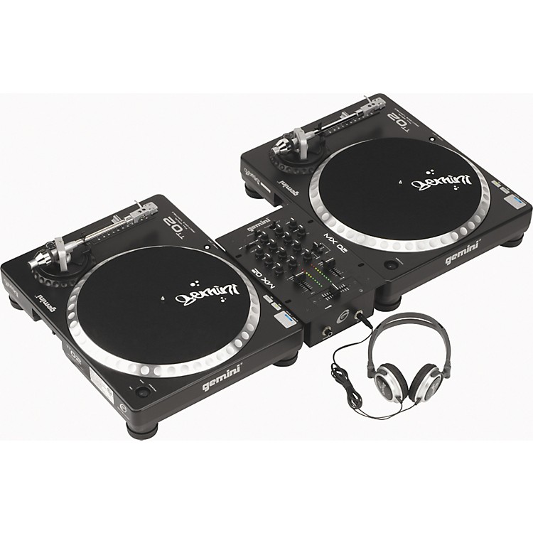 Gemini Scratch Master 5.0 Direct Drive Turntable Package Music123