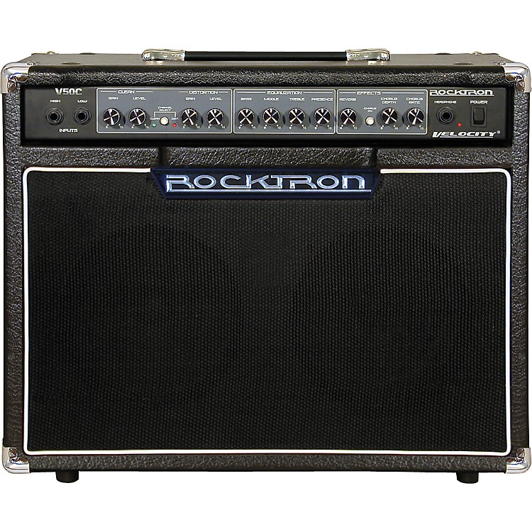 Rocktron V50C Velocity 50W 2x8 Guitar Combo Amp | Music123